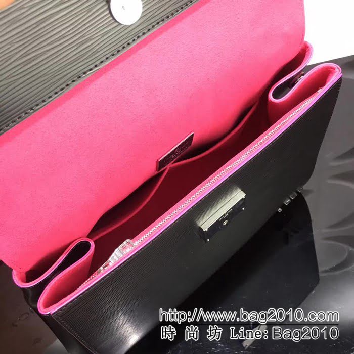 路易威登LV頂級原單 M41302黑皮紅裏 CLUNY MM 中號手袋 YDH1333